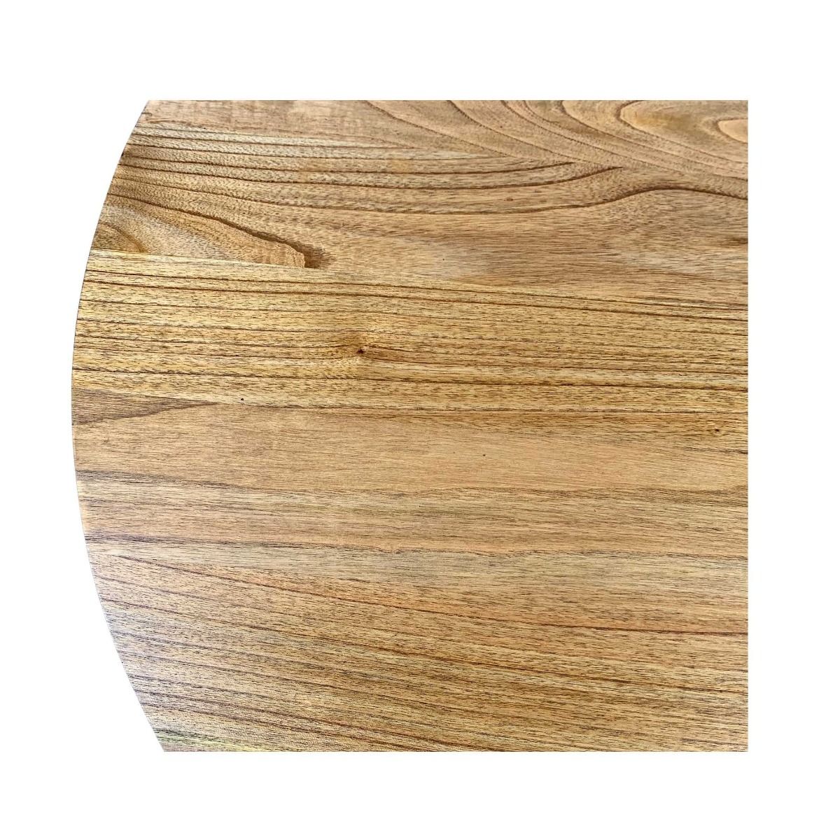 "Bali" Resort Style Round Solid Hardwood Timber Dining Table, 120cm Dia x 76cmH (RRP $999) - Image 7