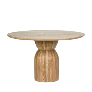 wp-image-tigress-47858.png Olive Round Pedestal Dining Table Natural, W 120cm x D 120cm x H 3cm (RRP $2189)