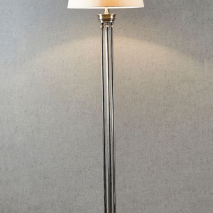 Hudson Floor Lamp Base Antique Silver (RRP $1650)