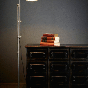 Michigan Floor Lamp Antique Silver (RRP $1375)