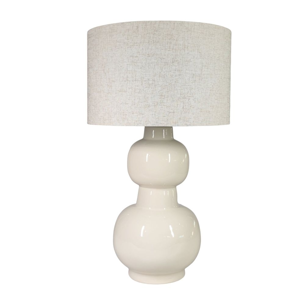 Candice Cream Table Lamp & Linen Shade (RRP $349.80)