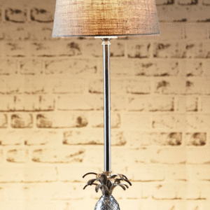 Caribbean Pineapple Table Lamp Base Antique Silver (RRP $418)