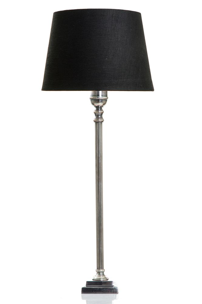 Crawford Table Lamp Base Antique Silver (RRP $264)