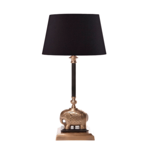 wp-image-tigress-54358.png Sabu Elephant Table Lamp Base Antique Brass and Black (RRP $539)