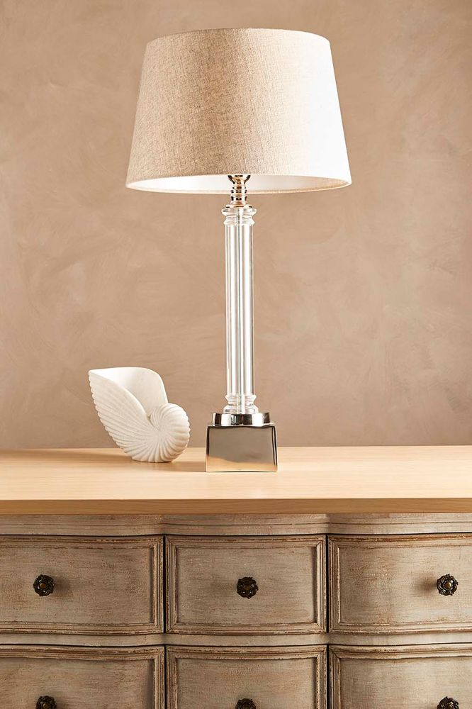 Rockpool Pillar Table Lamp Base Nickel (RRP $429) - Image 2