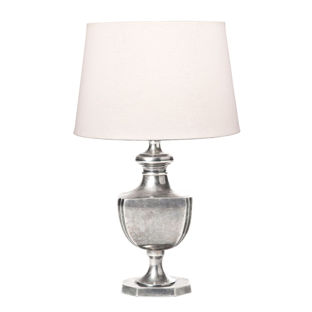 Albany Table Lamp Base Antique Silver (RRP $550)