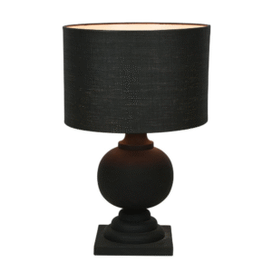 wp-image-tigress-54419.png Coach - Black - Turned Wood Ball Balustrade Table Lamp (RRP $715)