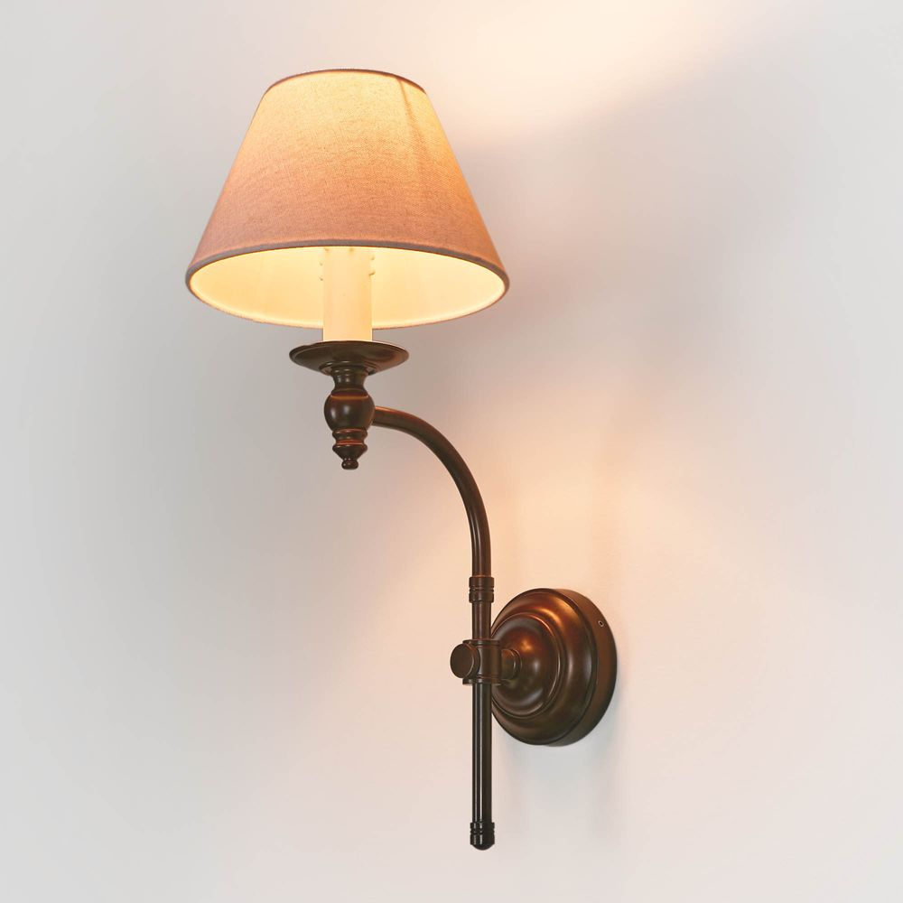 Soho Curved Wall Light Base Bronze (RRP $286)