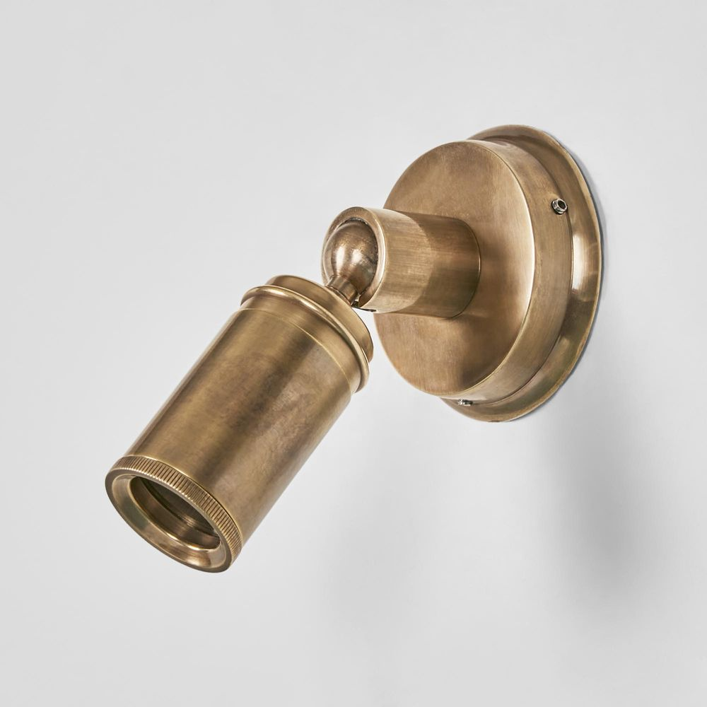 Clifton Mini Wall Light Antique Brass (RRP $308) - Image 2