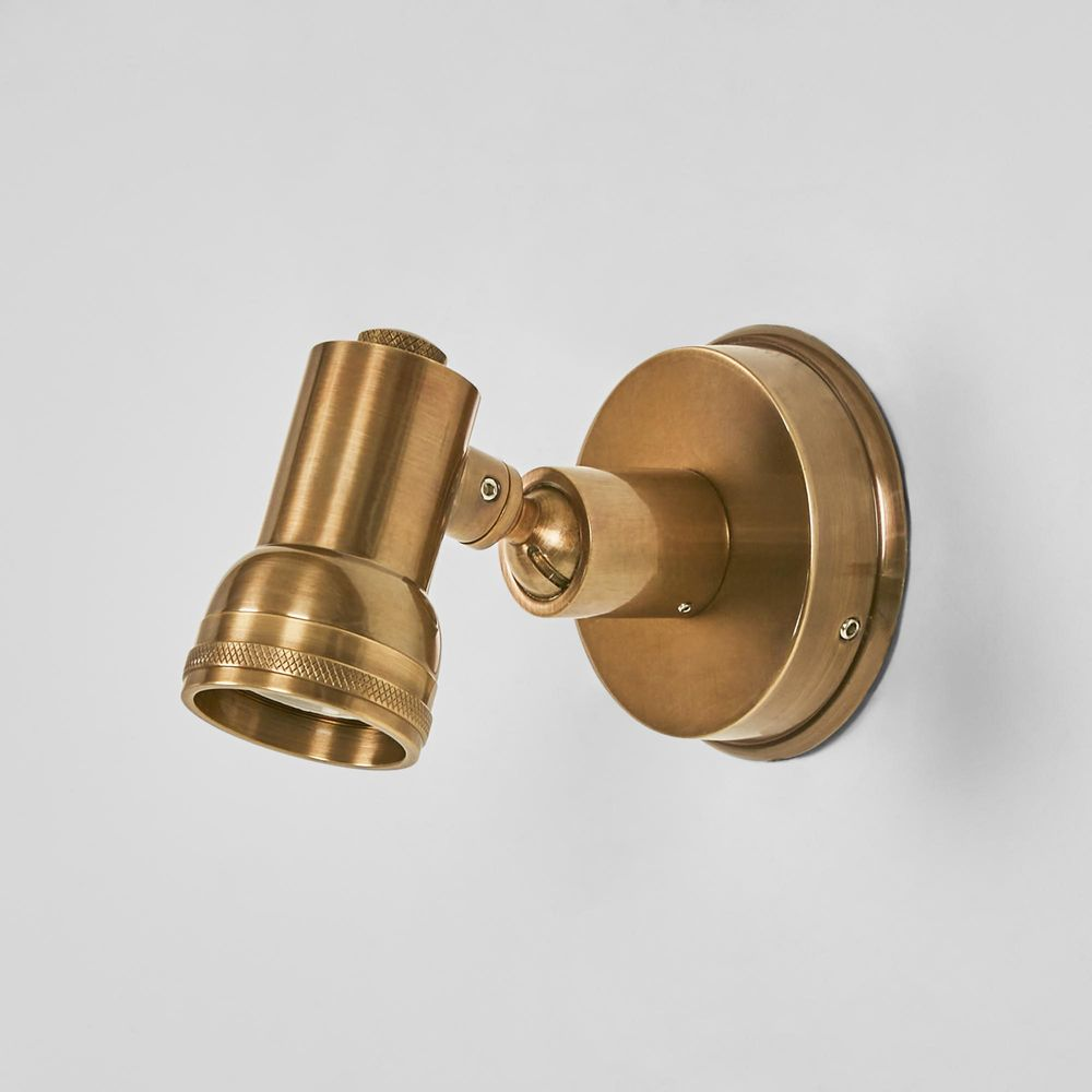 Carter Mini Wall Light Antique Brass (RRP $308) - Image 2