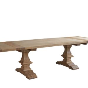 wp-image-tigress-54633.jpg "Provence" Hamptons Style Frech Provincial Solid Oak Extension Table Natural Oak, 200-300cmW x 100cmD x 78cmH (RRP $4999)