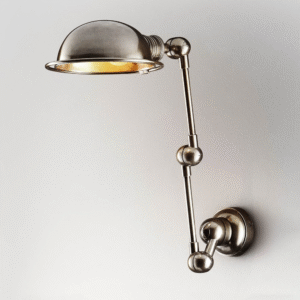 Lincoln Wall Light with Metal Shade Silver (RRP $657.80)