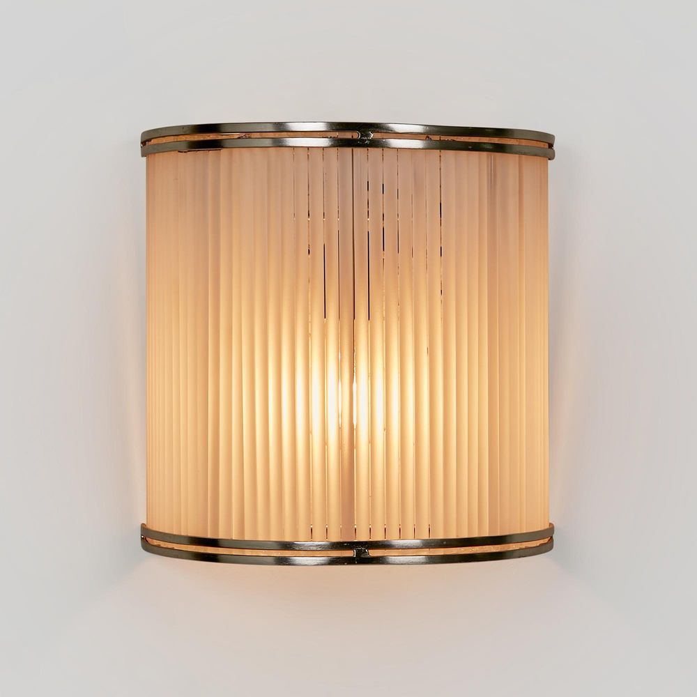 Inanda Half Round Wall Light Nickel (RRP $506) - Image 3