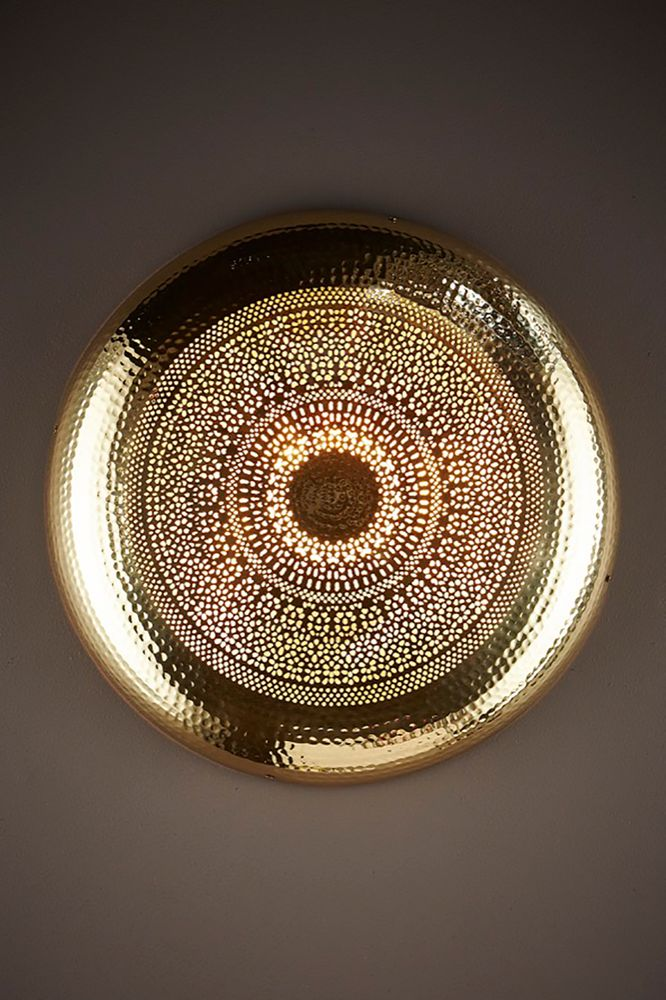 Moroccan Wall Light Brass (RRP $726)
