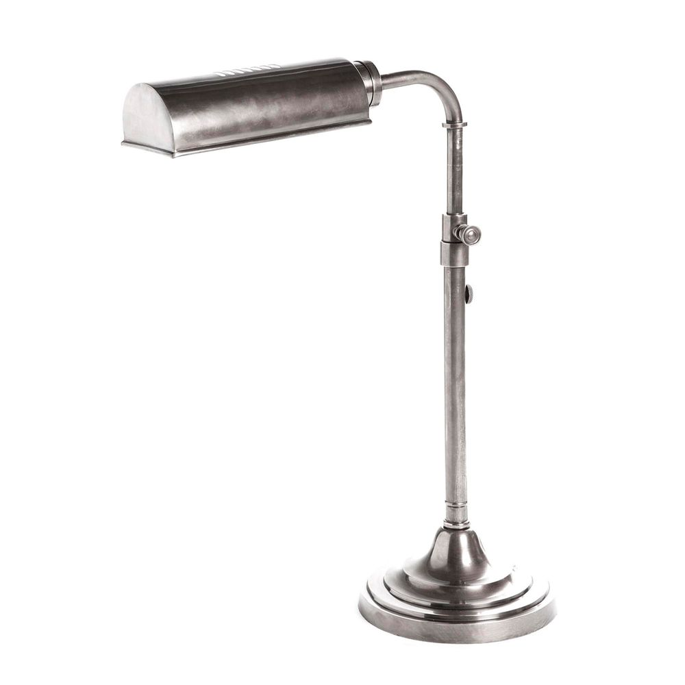 Brooklyn Desk Lamp Antique Silver (RRP $990)