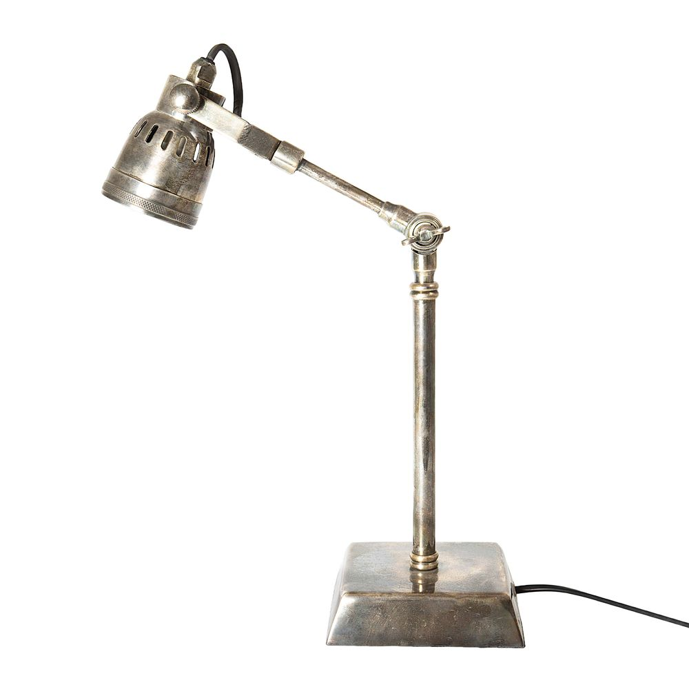 Seattle Desk Lamp Antique Silver (RRP $539)