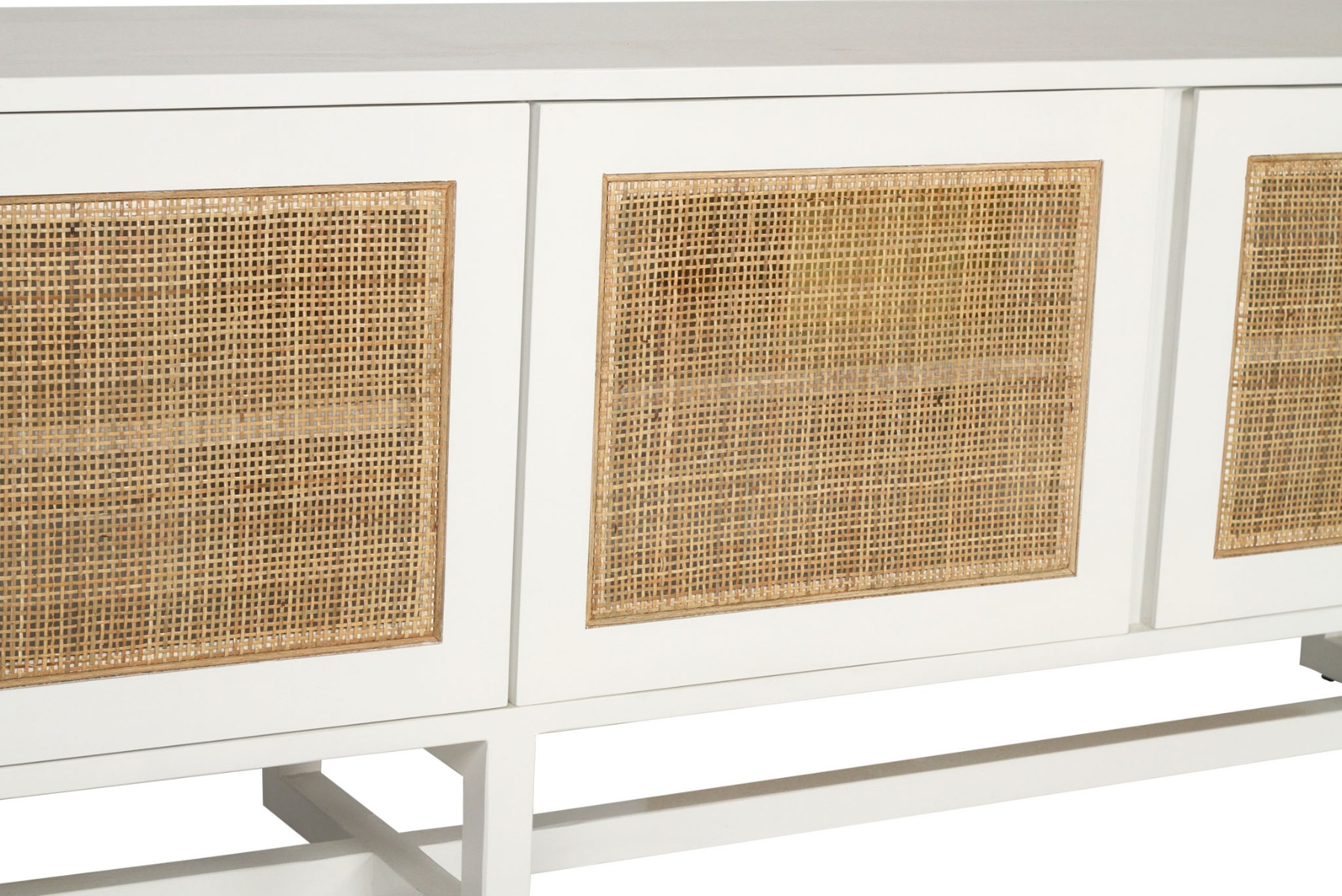 Clovelly Entertainment Unit Six Door White, W 300cm x D 45cm x H 55cm - Image 7