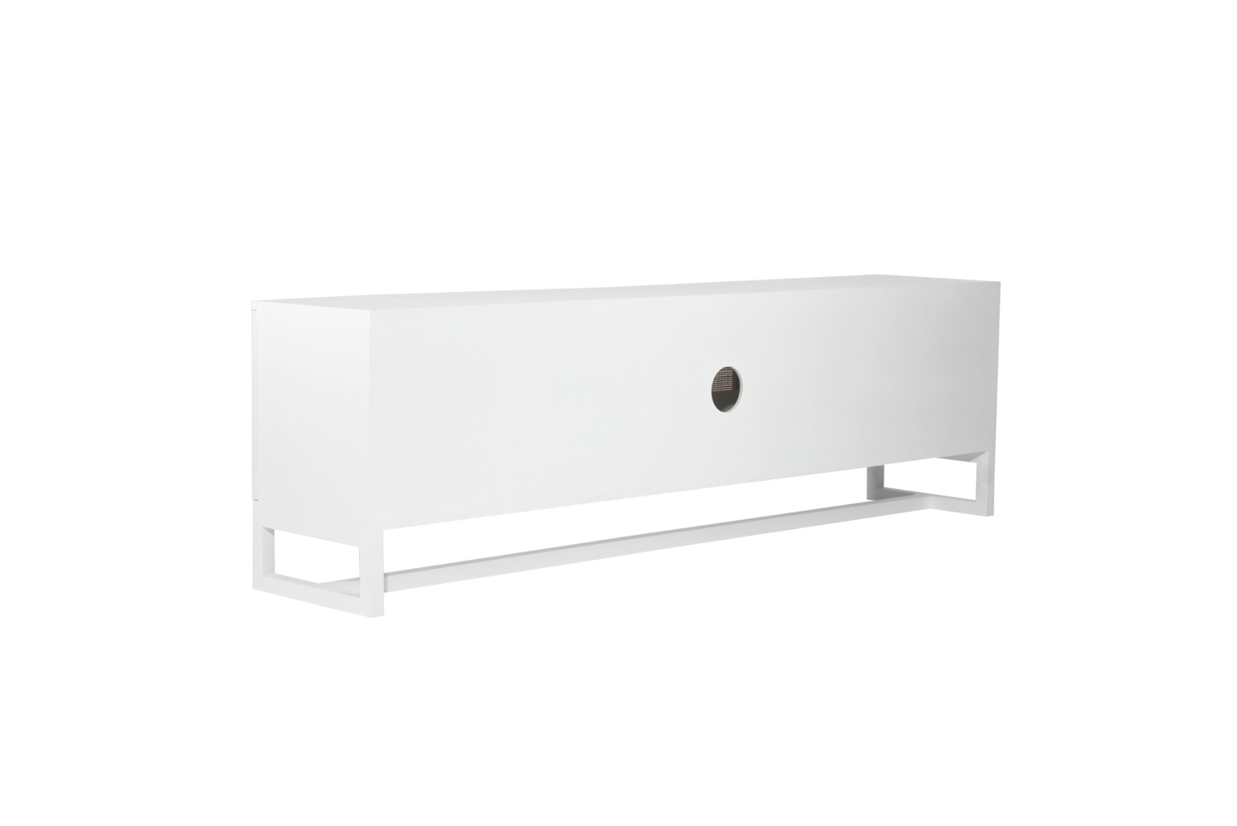 Clovelly Entertainment Unit Four Door White, W 200cm x D 45cm x H 55cm - Image 6