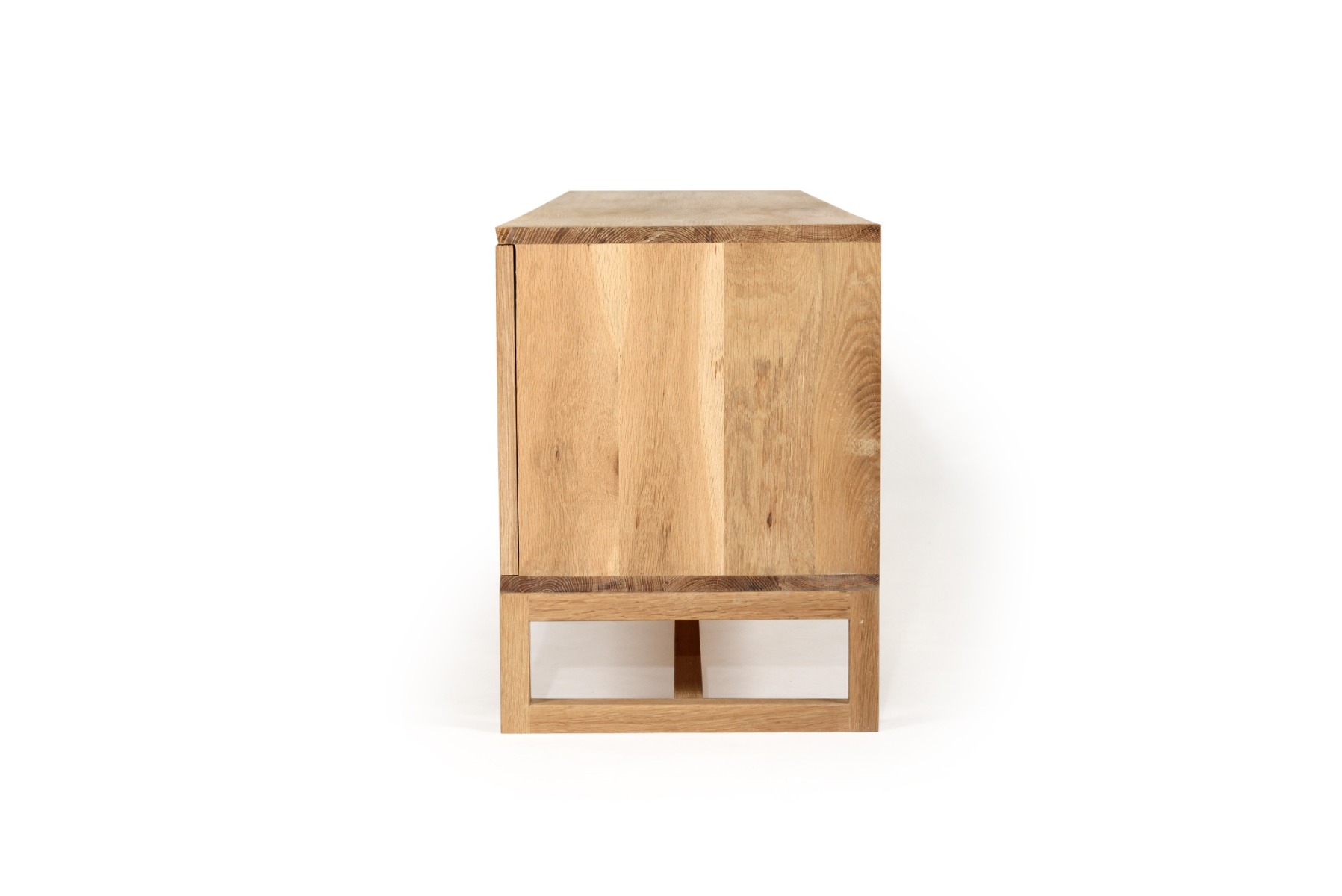 Clovelly Entertainment Unit Four Door Natural, W 200cm x D 45cm x H 55cm - Image 3
