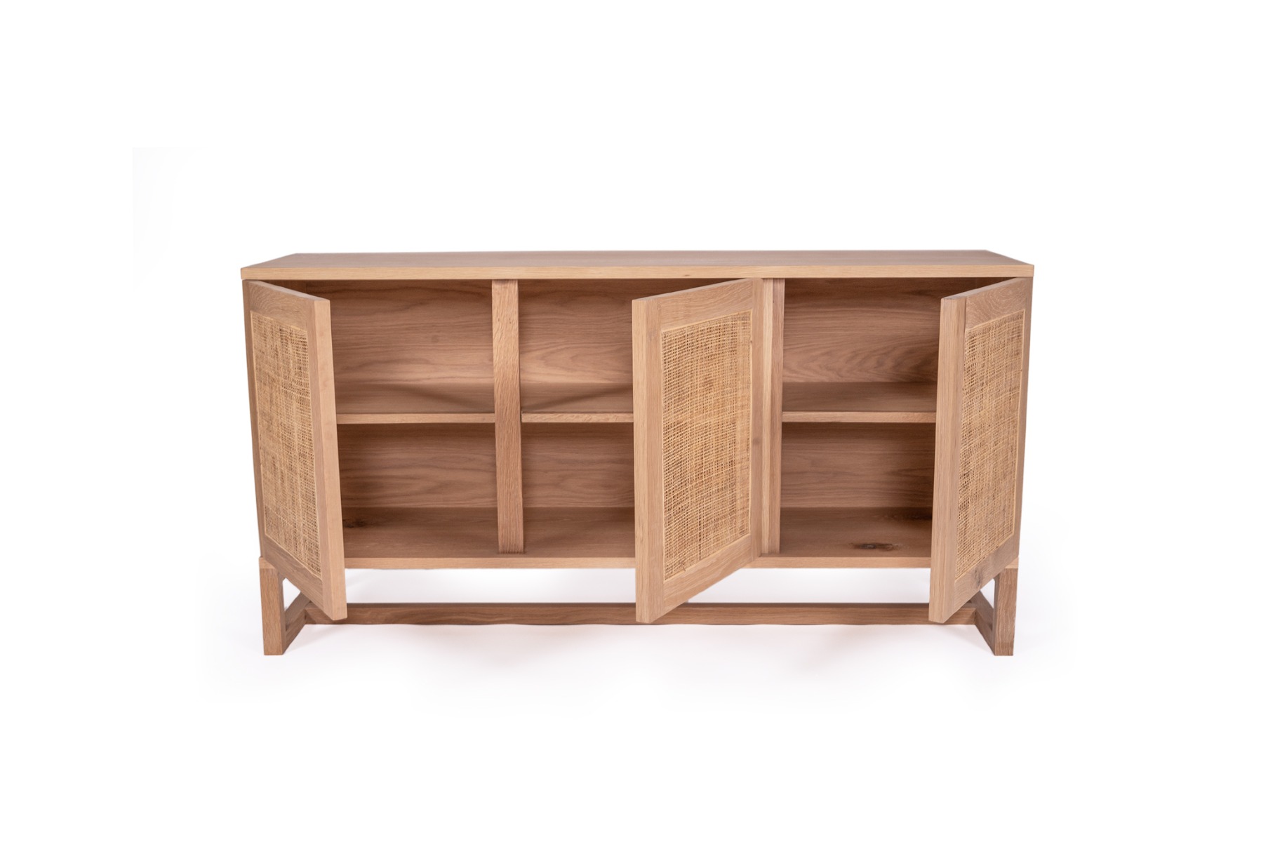 Clovelly Three Door Sideboard, W 140cm x D 40cm x H 80cm - Image 2