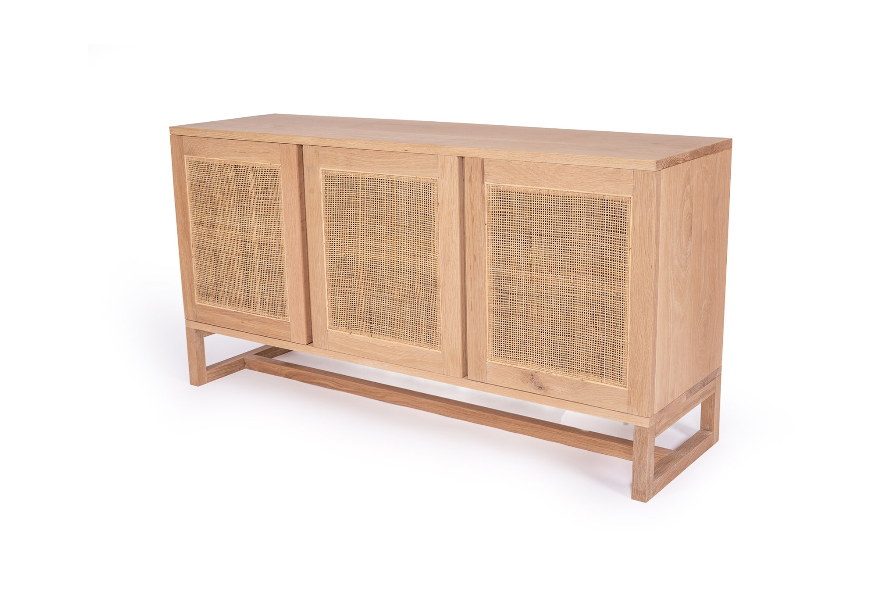 Clovelly Three Door Sideboard, W 140cm x D 40cm x H 80cm - Image 4