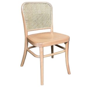 wp-image-tigress-55098.jpg "Miami" Commercial Grade Beech Timber & Rattan Dining Chair, Timber Seat, Natural (RRP $299)