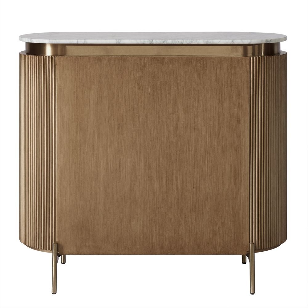 Demarco Cabinet Antique Gold, 110cm W x 45cm D x 100cm H (RRP $4169) - Image 4
