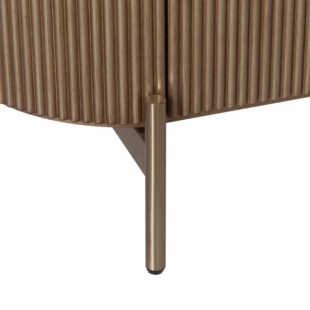 Demarco Cabinet Antique Gold, 110cm W x 45cm D x 100cm H (RRP $4169) - Image 7