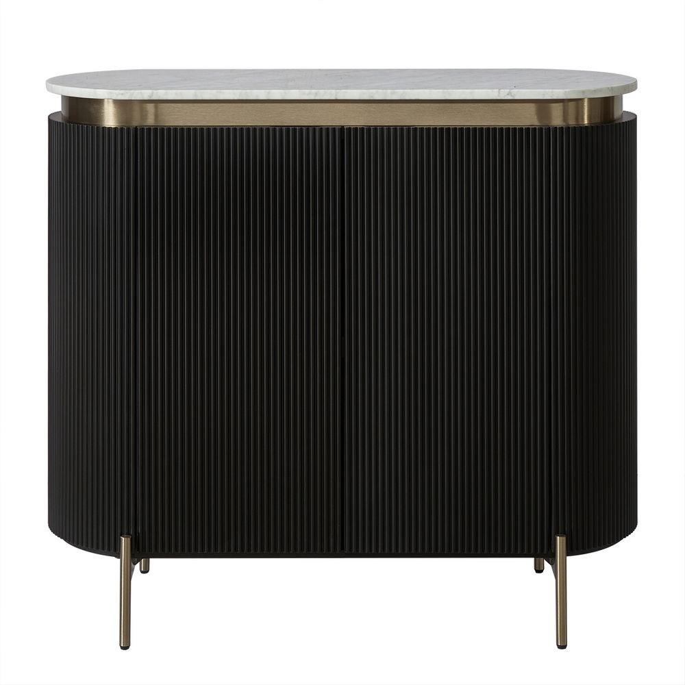 Demarco Cabinet Black, 110cm W x 45cm D x 100cm H (RRP $4169)