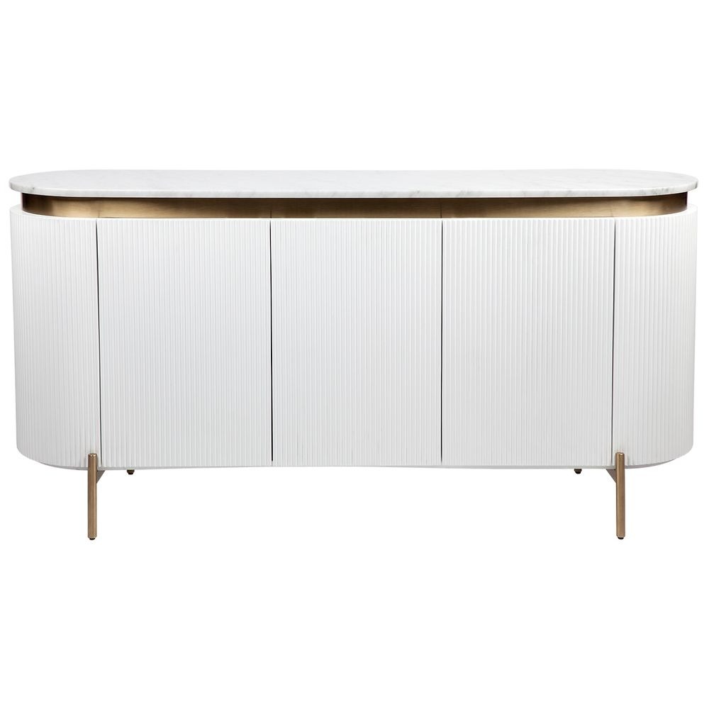 Demarco Buffet White, 160cm W x 45cm D x 81cm H (RRP $5049)
