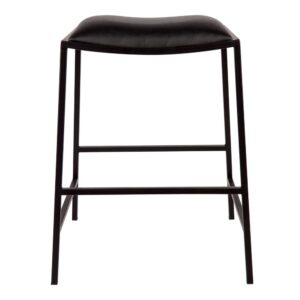 wp-image-tigress-55370.jpeg Kai Black Kitchen Stool Black Vegan Leather, 40cm W x 40cm D x 65cm H (RRP $429)