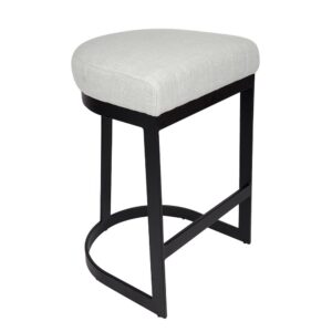 wp-image-tigress-55385.jpeg Brooke Black Kitchen Stool Natural Linen, 52cm W x 41cm D x 66cm H (RRP $781)