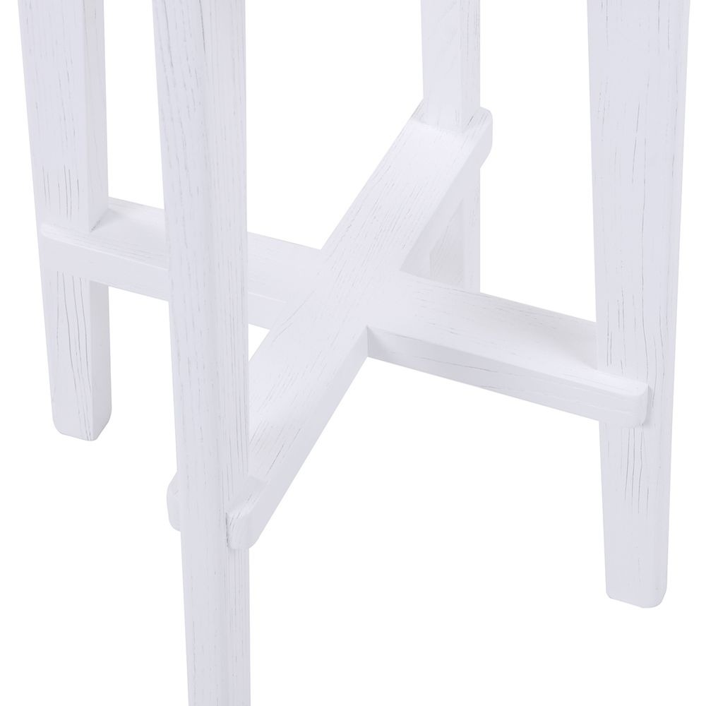 Cape Byron Rattan Kitchen Stool White, 43cm W x 38cm D x 65cm H (RRP $649) - Image 3