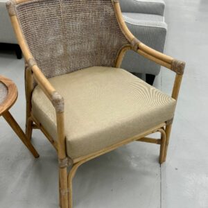 wp-image-tigress-55455.jpg Raffles Havana Occasional Chair Rattan Cream Cushion, W 66cm D 70cm H 86cm (RRP $1299)