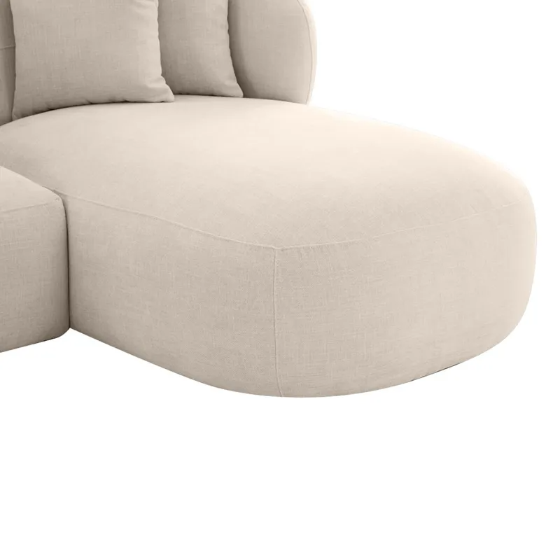 Greenwich 3 Seater Sofa w Right Chaise Natural Chenille, 260cm W x 160cm D x 76cm H (RRP $4411) - Image 6