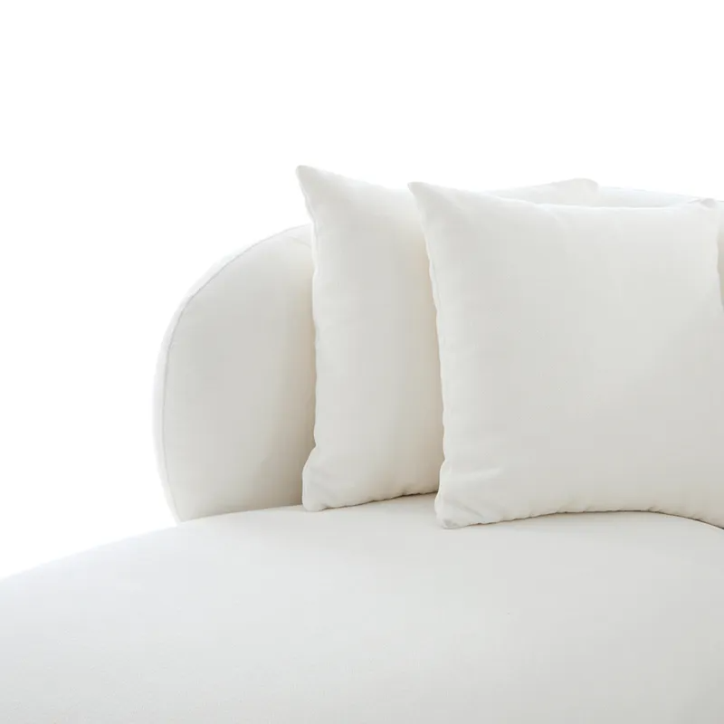 Greenwich 3 Seater Sofa w Left Chaise Ivory Chenille, 260cm W x 160cm D x 76cm H (RRP $4411) - Image 5