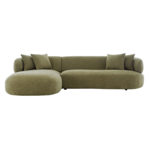 wp-image-tigress-55538.png Greenwich 3 Seater Sofa w Left Chaise Sage Chenille, 260cm W x 160cm D x 76cm H (RRP $4411)