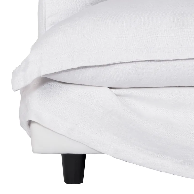 Hayman Slip Cover Arm Chair White Linen, 105cm W x 104cm D x82cm H (RRP $4389) - Image 7