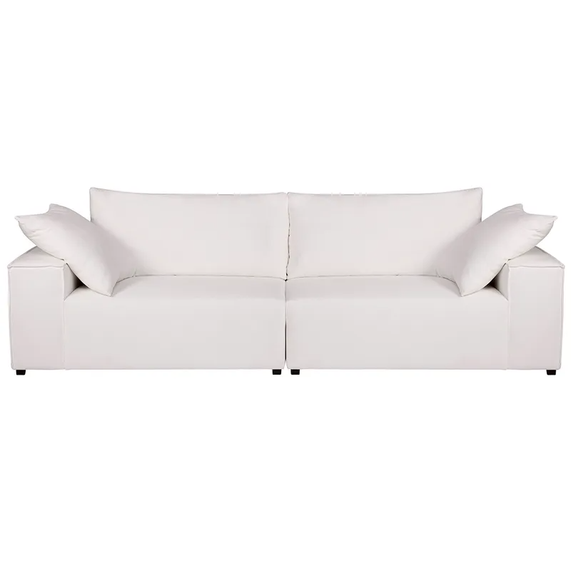 Midtown 4 Seater Sofa White Linen, 260cm W x 106cm D x 83cm H (RRP $4785)