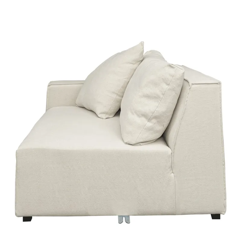 Midtown 4 Seater Sofa Natural Linen, 260cm W x 106cm D x 83cm H (RRP $4785) - Image 4