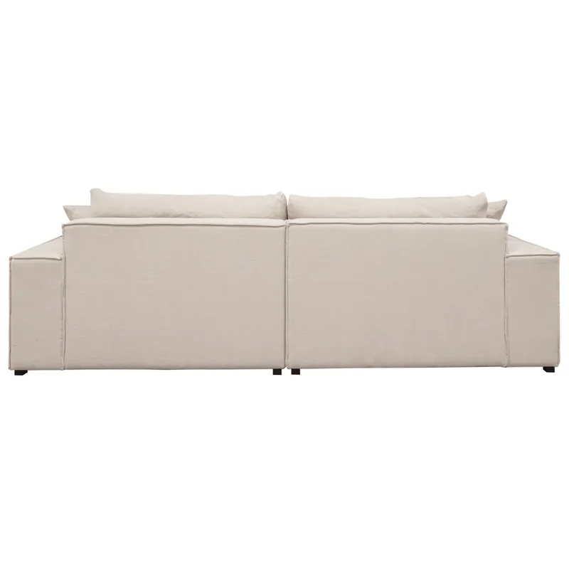 Midtown 4 Seater Sofa Natural Linen, 260cm W x 106cm D x 83cm H (RRP $4785) - Image 7