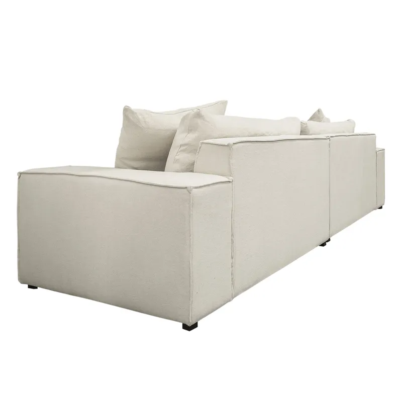 Midtown 4 Seater Sofa Natural Linen, 260cm W x 106cm D x 83cm H (RRP $4785) - Image 8