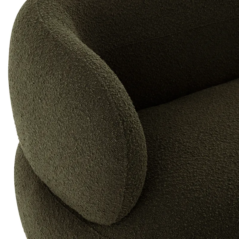 Greenwich 3 Seater Sofa Green Boucle, 231cm W x 91cm D x 78cm H (RRP $3069) - Image 8