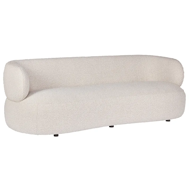 Greenwich 3 Seater Sofa Ivory Boucle, 231cm W x 91cm D x 78cm H (RRP $3949) - Image 3