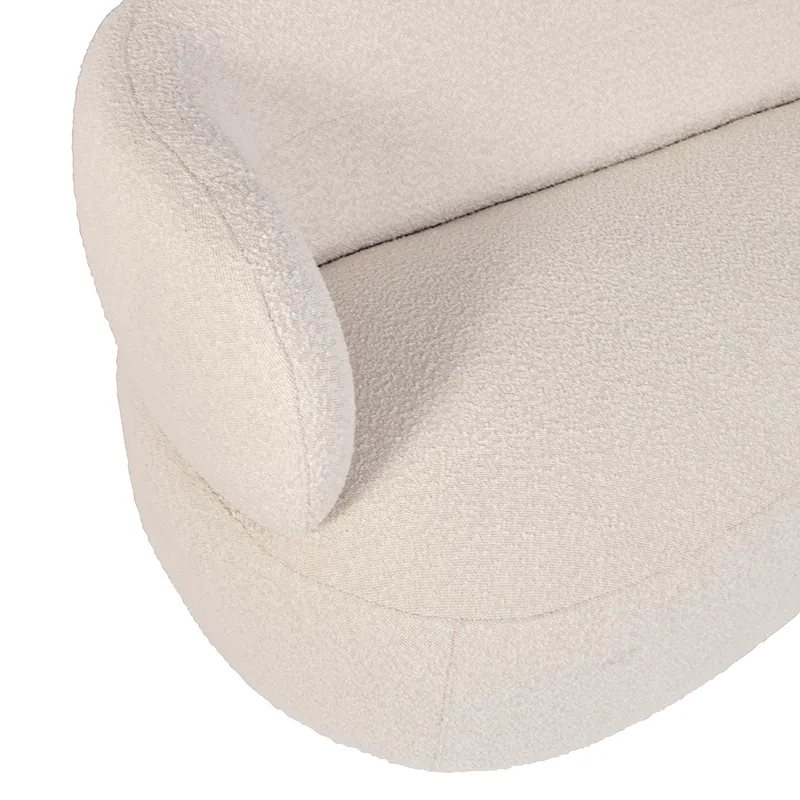 Greenwich 3 Seater Sofa Ivory Boucle, 231cm W x 91cm D x 78cm H (RRP $3949) - Image 7