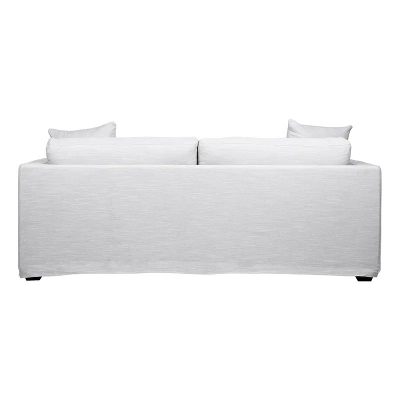 Birkshire 3 Seater Slip Cover Sofa Grey Linen, 220cm W x 96cm D x 90cm H (RRP $4389) - Image 5