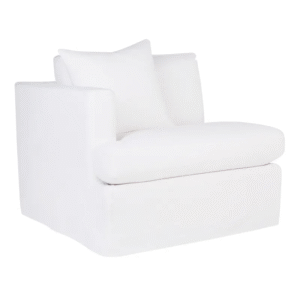 wp-image-tigress-55823.png Birkshire Slip Cover Left Arm Facing Seat White Linen, 100cm W x 96cm D x 85cm H (RRP $2541)