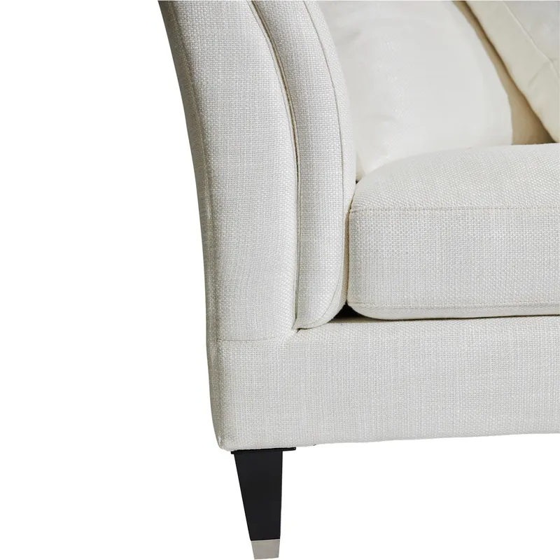 Tailor 3 Seater Sofa Ivory Linen, 252cm W x 95.5cm D x 71cm H (RRP $4829) - Image 5
