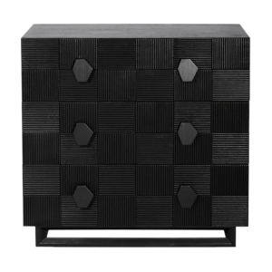 wp-image-tigress-55886.png Alton 3 Drawer Chest Black, 96cm W x 45cm D x 92cm H (RRP $2783)