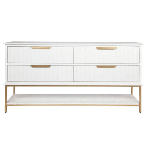 wp-image-tigress-55964.png Aimee 4 Drawer Chest White, 170cm W x 50cm D x 86cm H (RRP $3729)